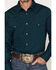 Image #3 - Gibson Trading Co Men's Basic Solid Long Sleeve Pearl Snap Western Shirt - Big, Dark Teal, hi-res