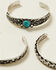 Shyanne Women's Shimmer Concho 3pc Cuff Bracelet Set, Silver, hi-res