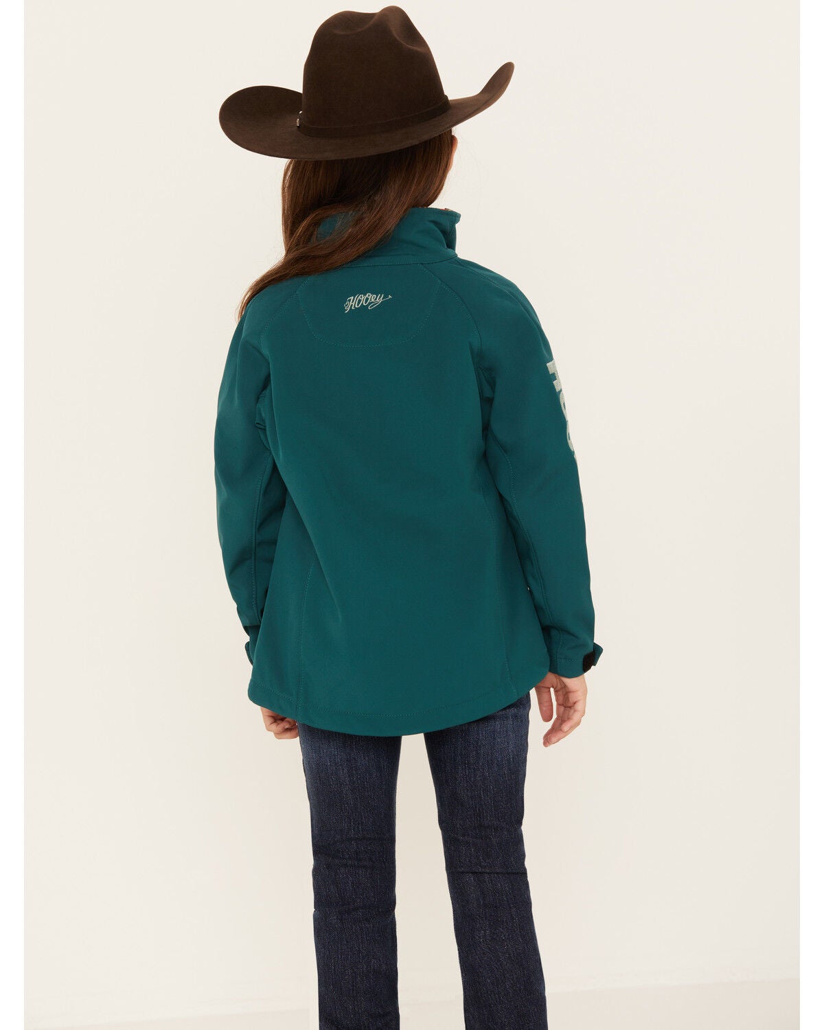 Image #4 - Hooey Girls' Southwestern Print Lined Softshell Jacket, , hi-res