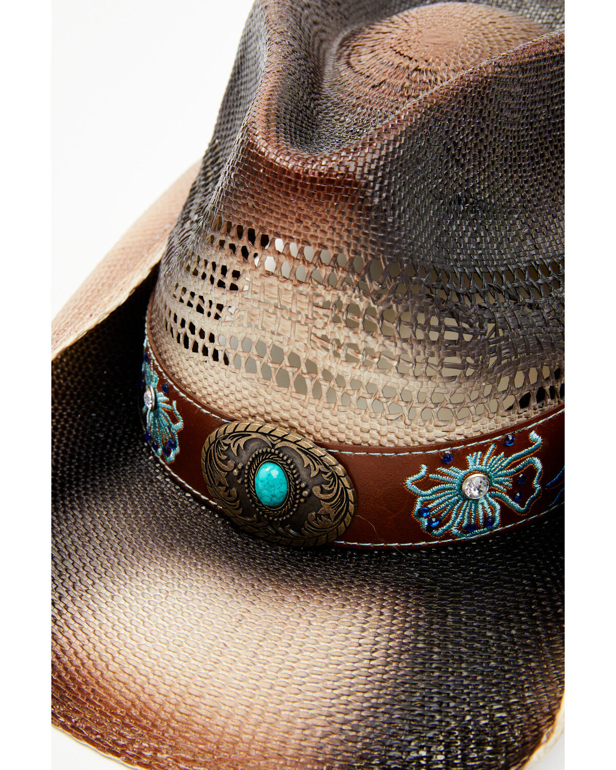 Image #2 - Shyanne Women's Long Island Lady Straw Cowboy Hat, Brown, hi-res