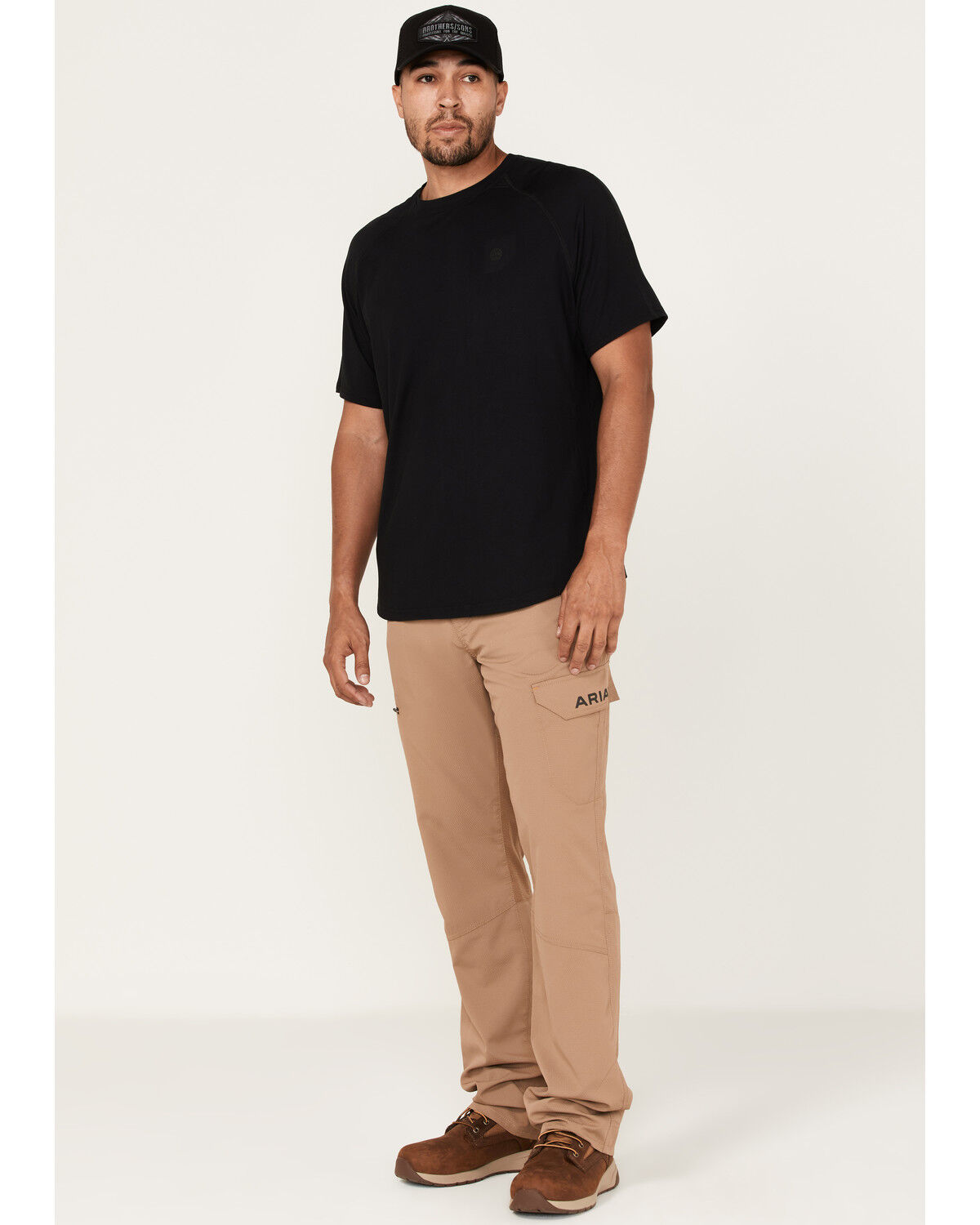 Image #1 - Ariat Men's M5 Work Flow Rebar Ultralight Straight Leg Work Pants, Beige/khaki, hi-res