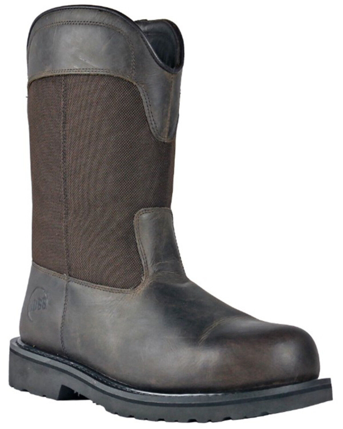 Image #1 - Hoss Men's Buck Wellington Work Boots - Composite Toe, Brown, hi-res