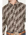 Image #3 - RANK 45® Men's Altonwon Striped Geo Print Long Sleeve Button-Down Western Shirt, Coffee, hi-res