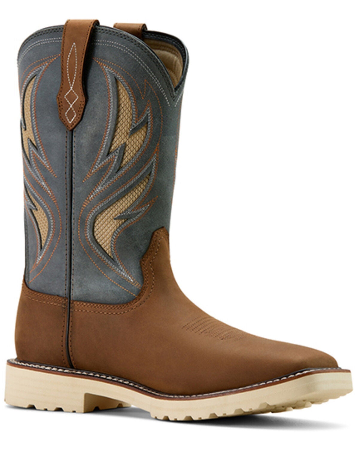 Ariat Men's Activator VentTEK Pull-On work Boots - Soft Toe, Brown, hi-res