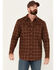 Image #1 - Cody James Men's FR Plaid Print Long Sleeve Snap Western Work Shirt, Cognac, hi-res