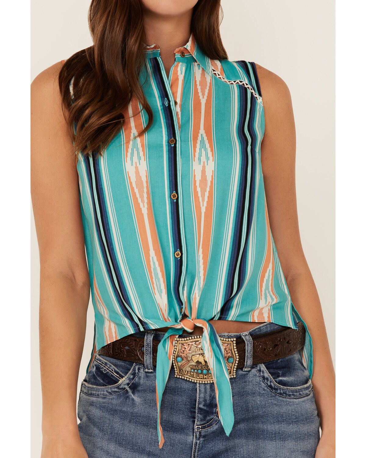Panhandle Women's Serape Stripe Tie 