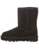 Image #3 - Bearpaw Girls' Elle Casual Boots - Round Toe, Black, hi-res