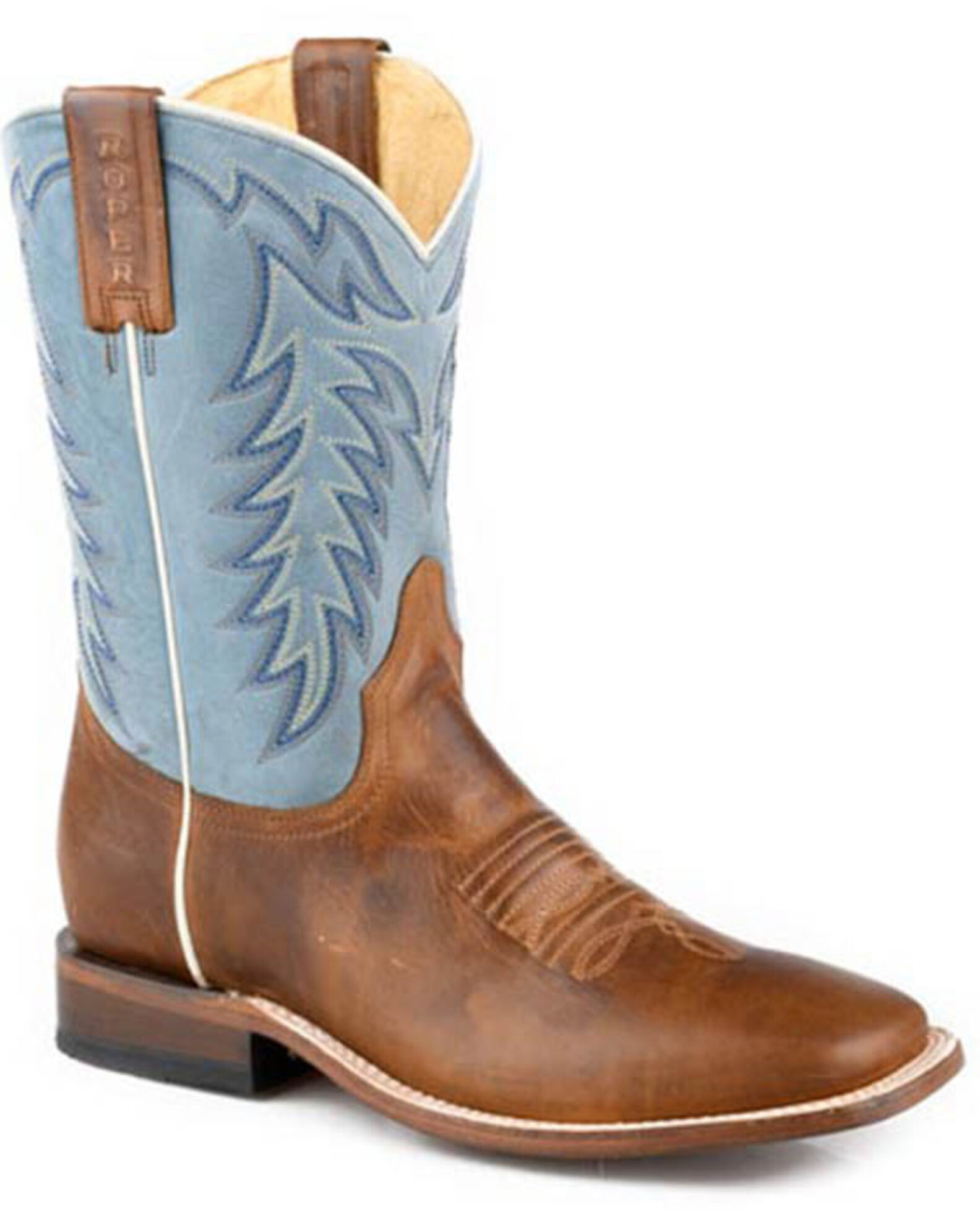 Roper Men s Cowboy Western Boots Broad Square Toe Sheplers