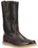 Image #1 - Lucchese Men's Bison Range Western Boots - Round Toe, Black/brown, hi-res