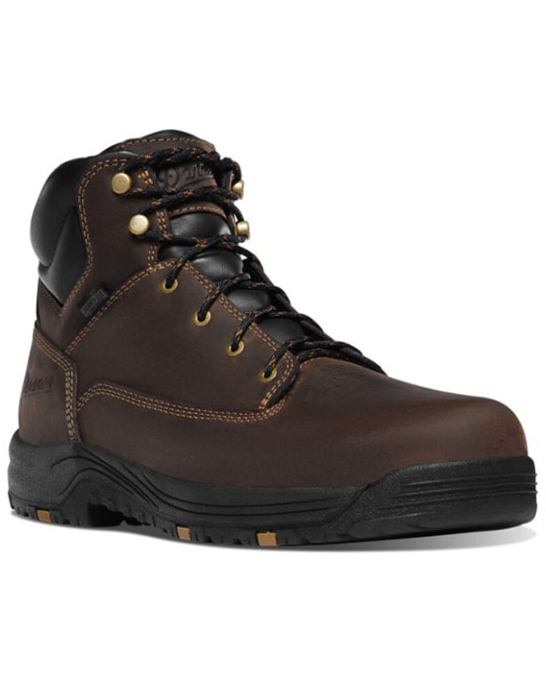 Danner Men's Caliper Waterproof Work Boots - Soft Toe, Brown, hi-res