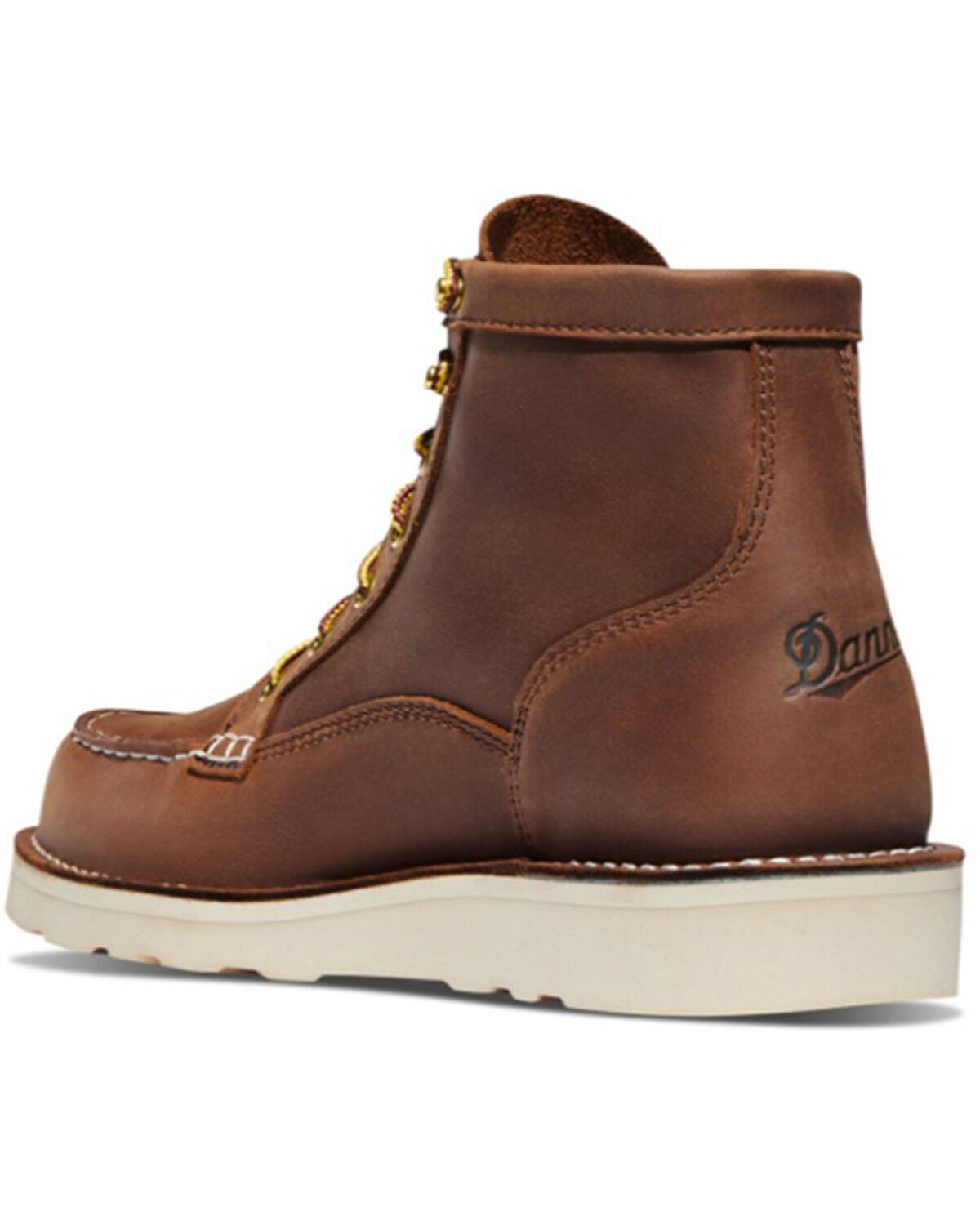 Image #3 - Danner Men's 6" Bull Run Moc Toe Boots - Soft Toe, Tan, hi-res