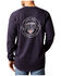 Image #1 - Ariat Men's FR Air True Grit Long Sleeve Work T-Shirt, Navy, hi-res