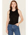 Image #1 - Revel Women's Shimmer Tank Top, Black, hi-res