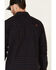 Hawx Men's Navy Newport Herringbone Stretch Check Long Sleeve Work Shirt , Navy, hi-res