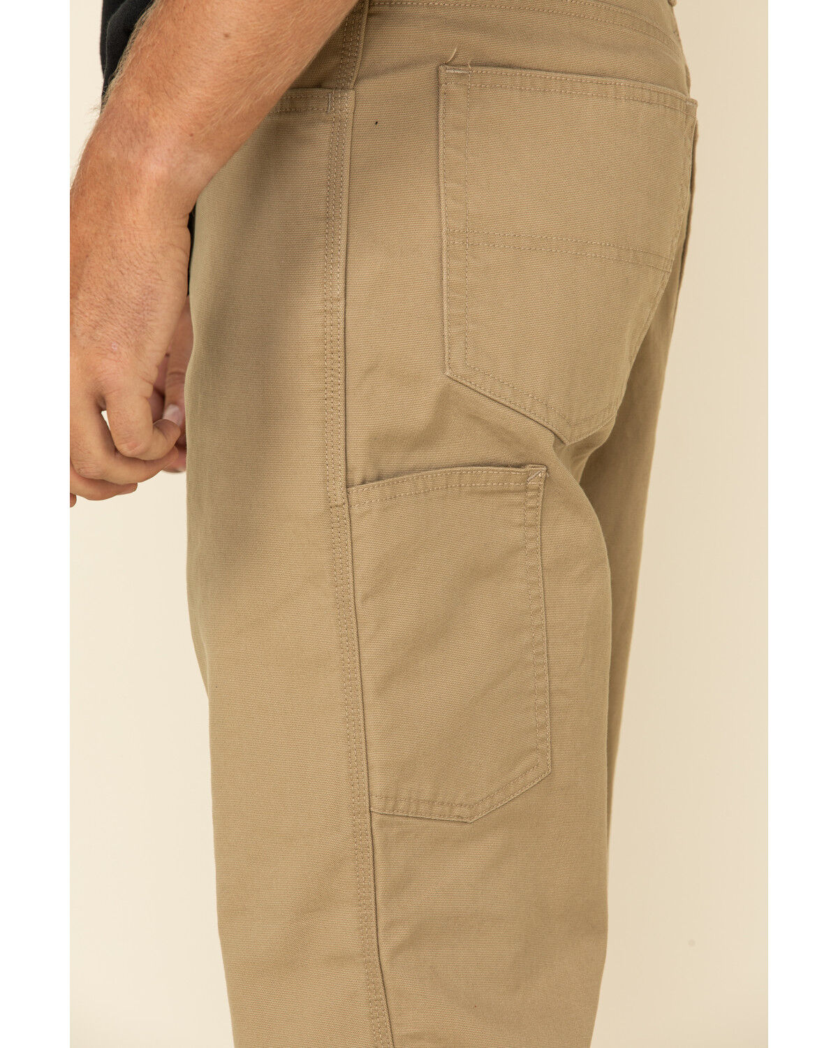 Image #5 - Carhartt Men's FR Rugged Flex Relaxed Canvas Work Pants, Beige/khaki, hi-res