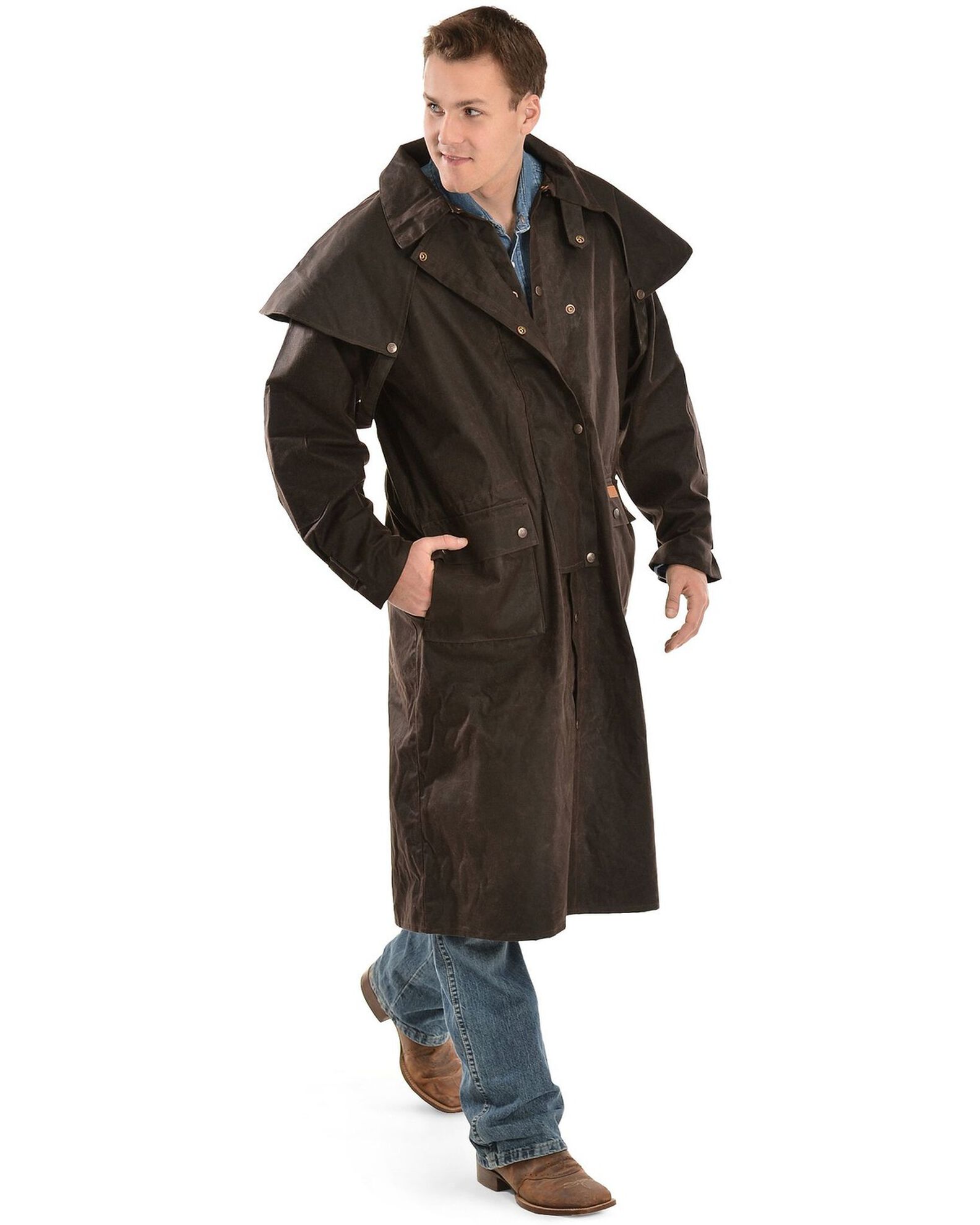 Trading Co. Men's Long Oilskin Duster | Sheplers