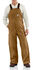 Image #1 - Carhartt Men's FR Duck Quilt-Lined Bib Overalls - Big & Tall, Carhartt Brown, hi-res