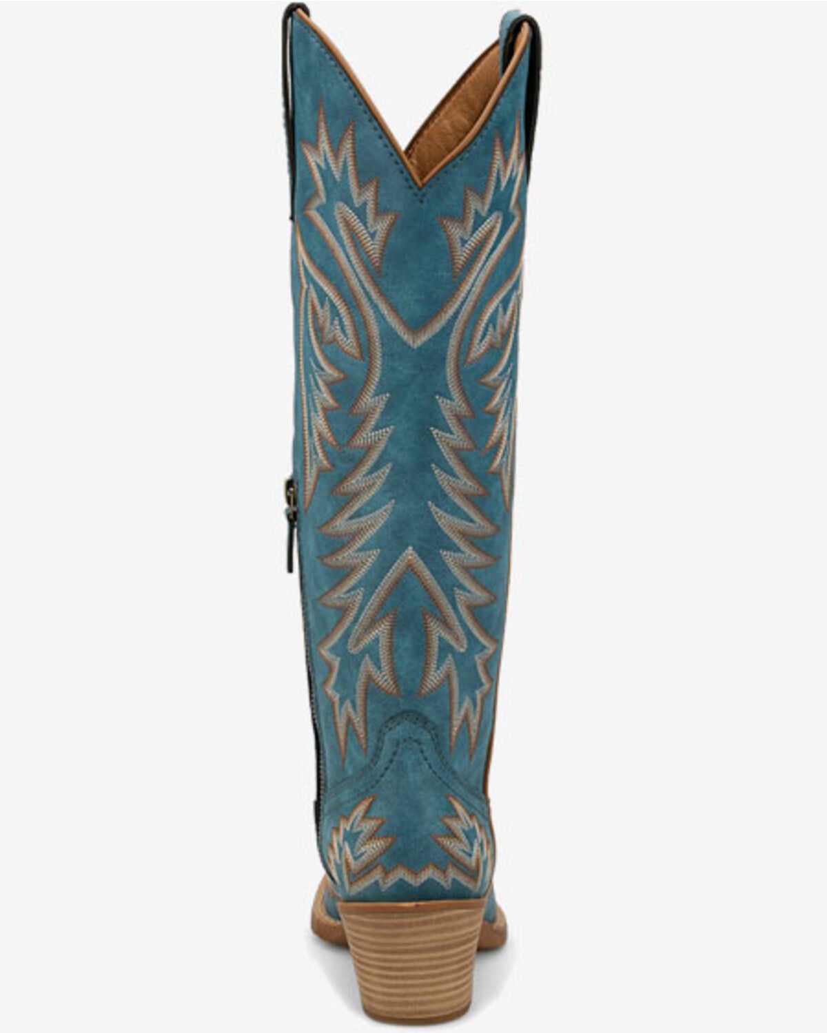 Image #5 - Justin Women's Paloma Western Boots - Snip Toe, Blue, hi-res