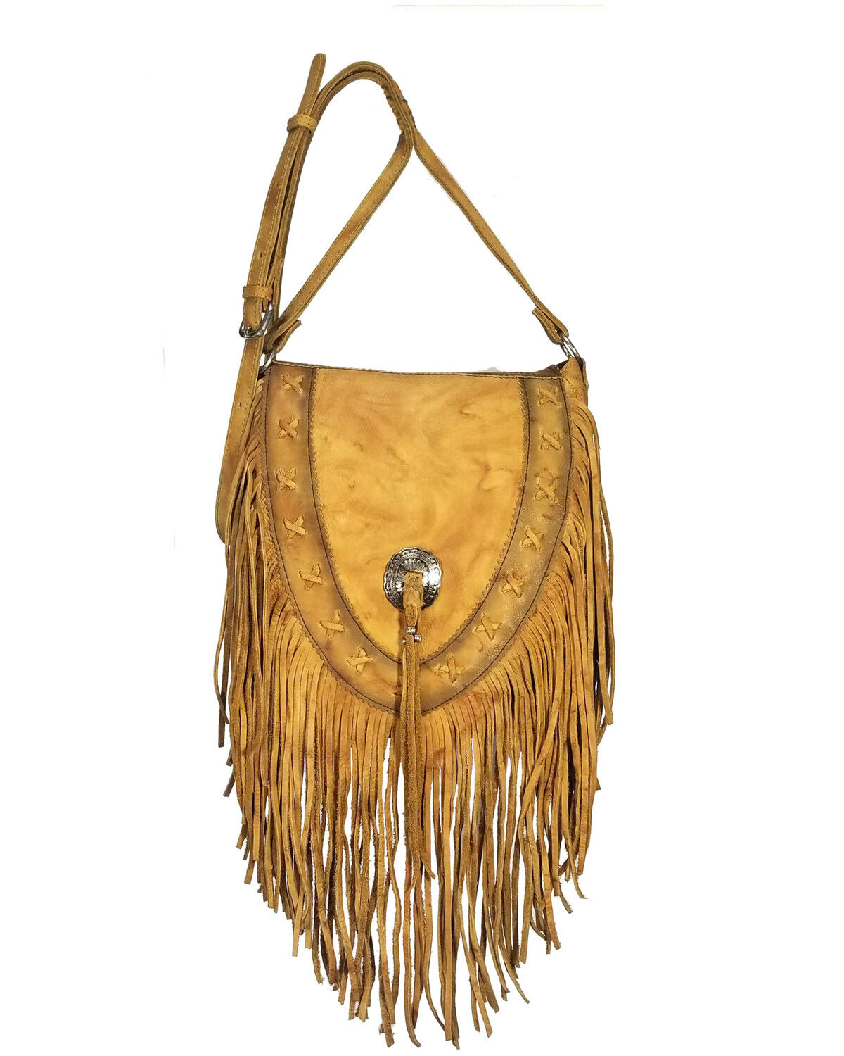 Image #1 - Kobler Leather Women's Lubbock Crossbody Bag, Tan, hi-res