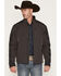 Image #1 - Cinch Men's Bonded Textured Softshell Jacket, Charcoal, hi-res