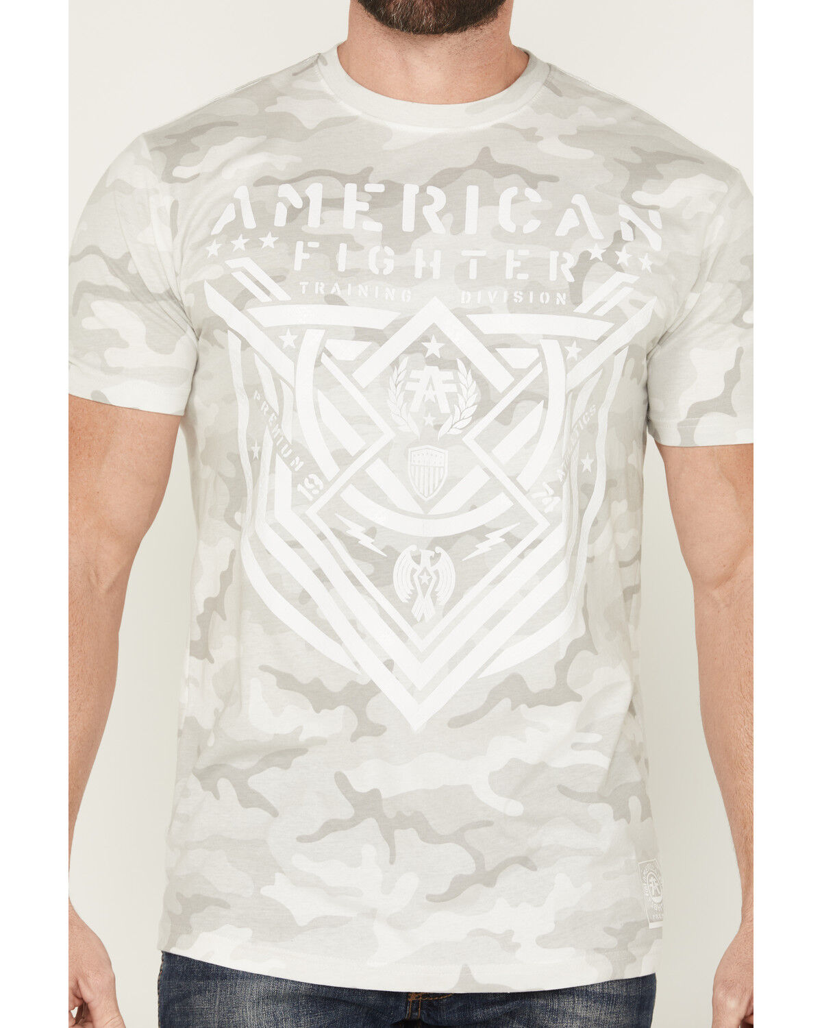 Image #3 - American Fighter Men's Lost Springs Camo Print Short Sleeve T-Shirt, White, hi-res