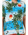 Image #3 - Cinch Men's Camp Ocean And Palm Trees Short Sleeve Button-Down Shirt, Blue, hi-res