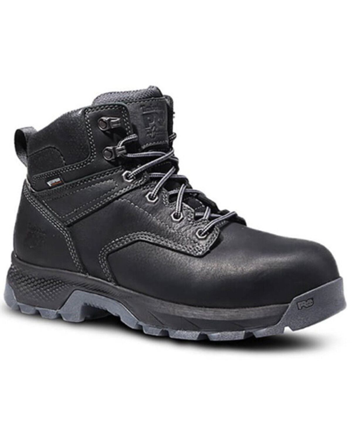 Image #1 - Timberland PRO Men's 6" TiTAN® EV Waterproof Work Boots - Composite Toe, Black, hi-res