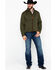 Image #6 - Outback Trading Co. Men's Garner Reinforced Zip-Up Jacket, Olive, hi-res
