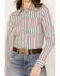 Image #3 - Cinch Women's Striped Long Sleeve Button-Down Western Shirt, Multi, hi-res