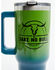 Image #2 - Boot Barn 40oz Take No Bull Tumbler With Handle, Green, hi-res
