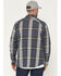 Image #4 - Dakota Grizzly Men's Grant Plaid Print Long Sleeve Button-Down Flannel Shirt, Blue, hi-res
