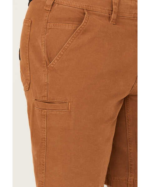 Image #2 - Hawx Men's Chip Flat Front Work Shorts , Rust Copper, hi-res