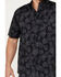 Cinch Men's ARENAFLEX Hawaiian Short Sleeve Button Down Shirt, Black, hi-res