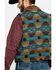 Image #5 - Scully Leatherwear Men's Southwestern Knit Back Suede Vest , Brown, hi-res