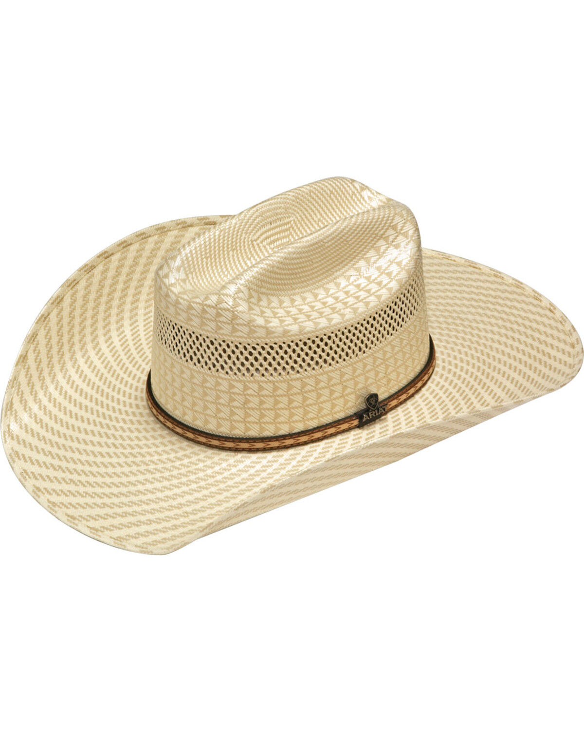 Image #1 - Ariat 20X Straw Cowboy Hat, Ivory, hi-res
