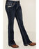 Image #2 - Shyanne Girls' Dark Wash Lace Pockets Bootcut Stretch Denim Jeans, Dark Wash, hi-res