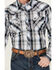 Image #3 - Cowboy Hardware Men's Hermosillo Plaid Print Long Sleeve Snap Western Shirt, Black, hi-res