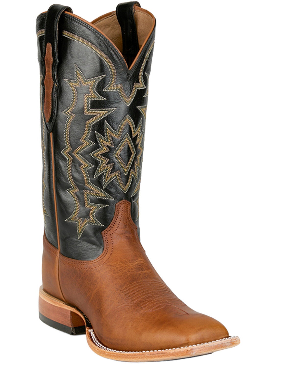 Tony Lama Men's Samuel Western Boots - Broad Square Toe, Tan, hi-res