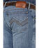 Image #4 - Wrangler 20X Men's Mist Stretch Slim Bootcut Jeans, Light Wash, hi-res