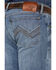 Image #4 - Wrangler 20X Men's Mist Stretch Slim Bootcut Jeans , Light Wash, hi-res
