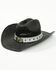Image #1 - Cody James Longhorn Luke Straw Cowboy Hat, Black, hi-res