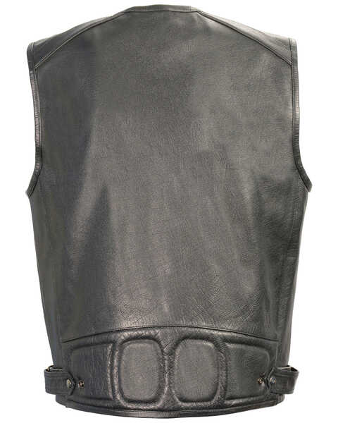Image #2 - Milwaukee Leather Men's Zipper Front Super Utility Multi Pocket Vest - 4X, Black, hi-res