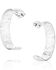 Image #2 - Montana Silversmiths Women's Out West Hoop Earrings, Silver, hi-res