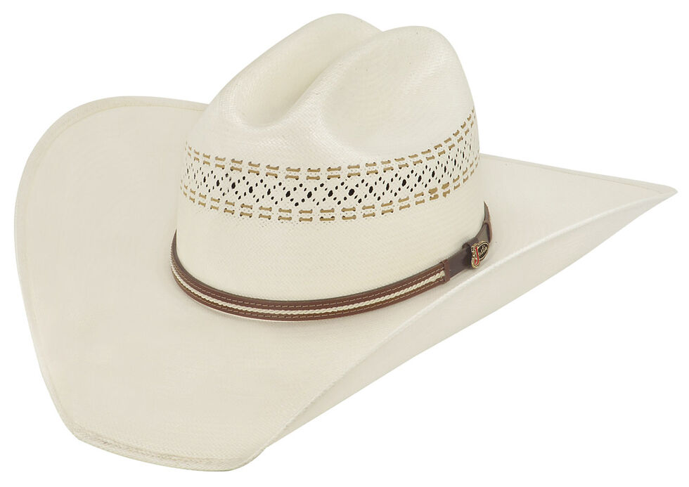 Justin 50X Butte Straw Cowboy Hat, Natural, hi-res