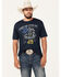Cody James Men's Tread On Me Short Sleeve Graphic T-Shirt, Navy, hi-res