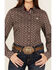 Image #3 - Cinch Women's Medallion Print Long Sleeve Button-Down Western Shirt, Black, hi-res