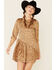 Wishlist Women's Satin Dot Dress, Taupe, hi-res