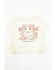Image #1 - Shyanne Toddler Girls' Good Times Run Wild Short Sleeve Fringe Graphic Tee, Off White, hi-res
