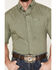 Image #3 - George Strait by Wrangler Men's Geo Print Short Sleeve Button Down Western Shirt, Olive, hi-res