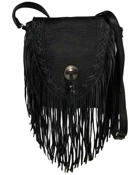 Image #1 - Kobler Leather Women's Black Lubbock Crossbody Bag, Black, hi-res
